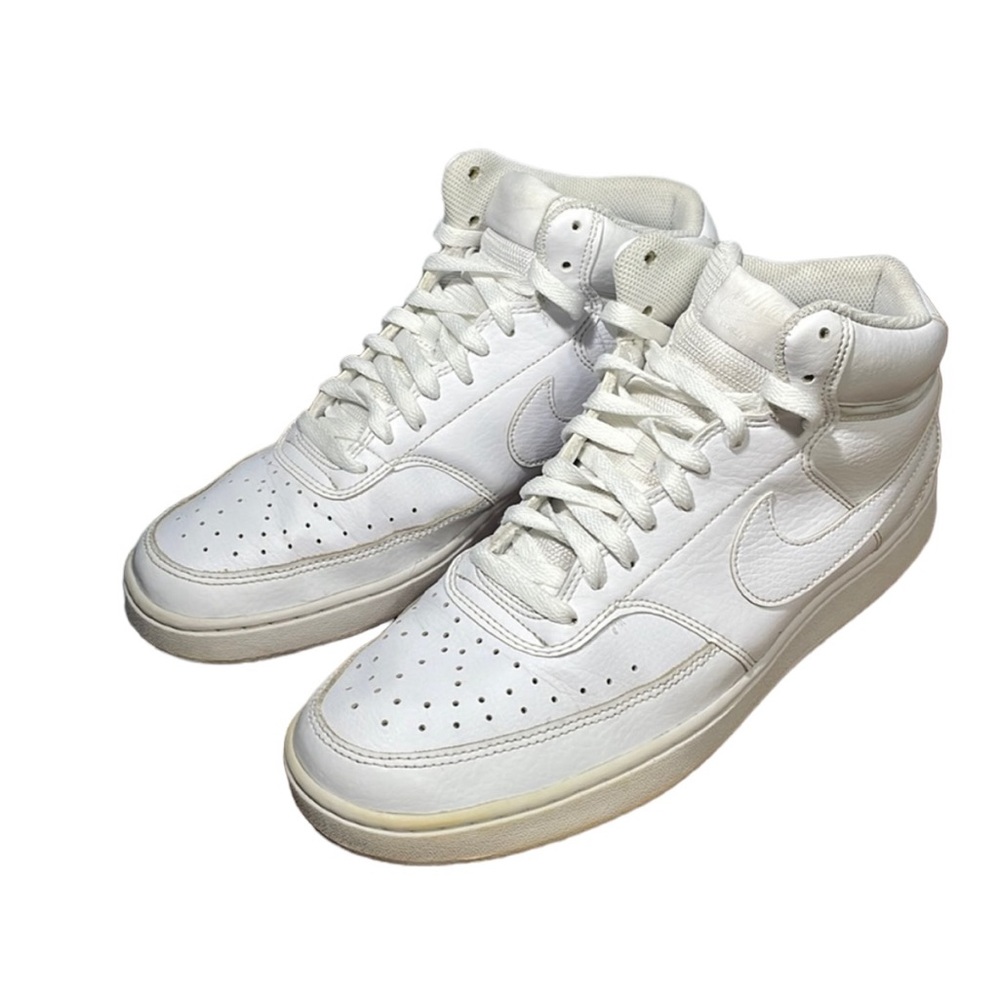NIKE Court Vision Mid Mens Basketball Shoe CD5466-100 White